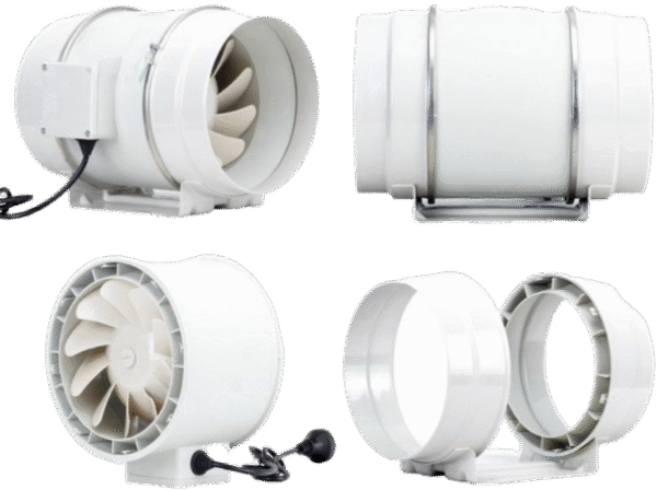 HF Diagonal Flow Duct Fan | High Efficiency & Low Noise Ventilation - Image 2