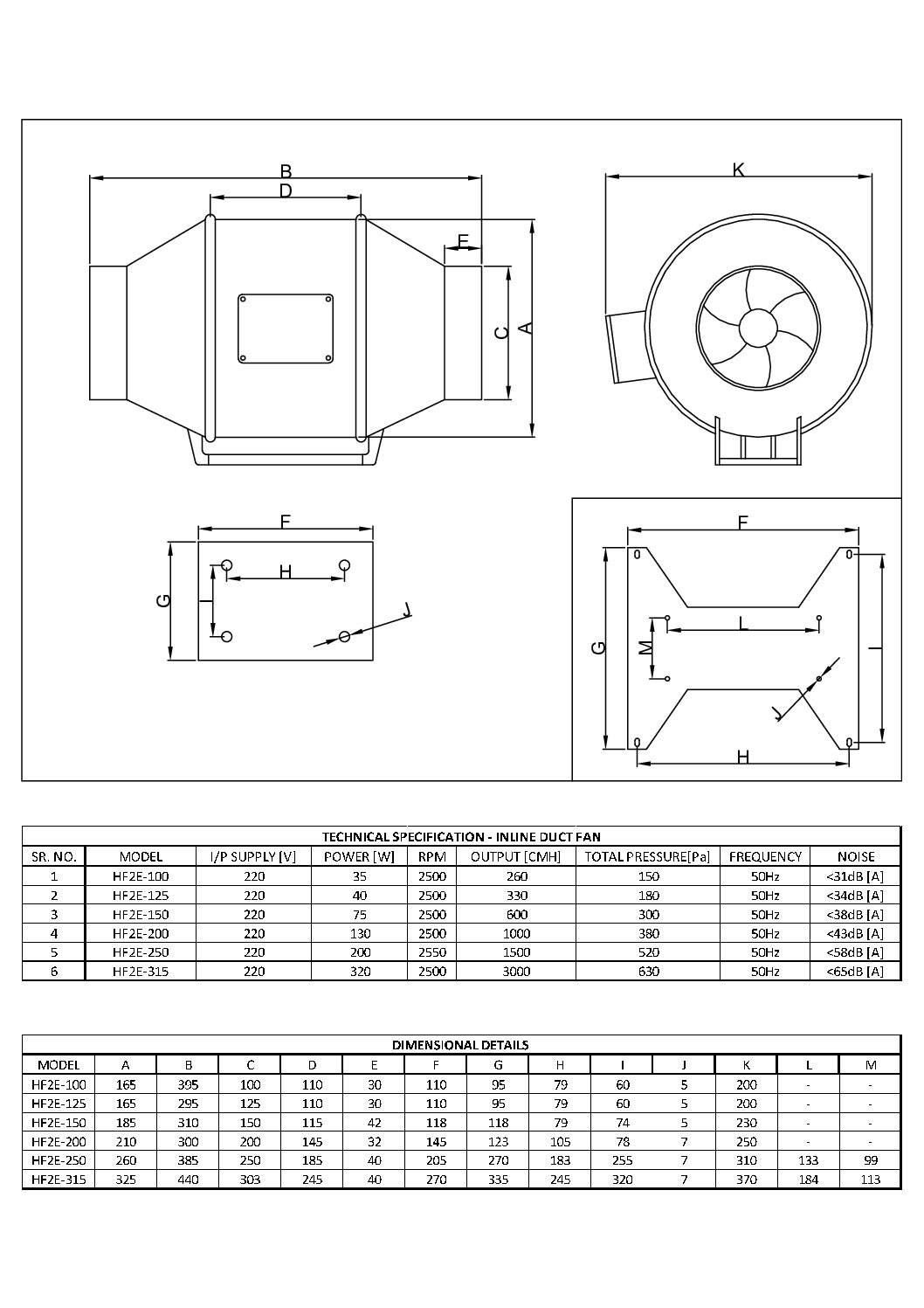 HF Diagonal Flow Duct Fan | High Efficiency & Low Noise Ventilation - Image 3